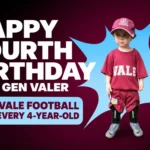 Turning Four? Get a Free Vale Football!
